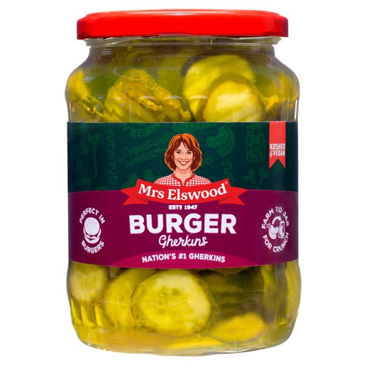 Mrs Elswood Burger Gherkins (670g)