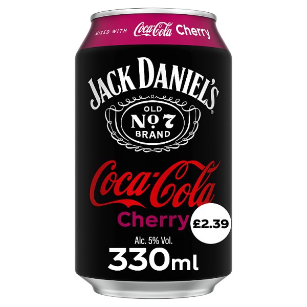 Jack Daniel's w/Coke Cherry Can (330ml)
