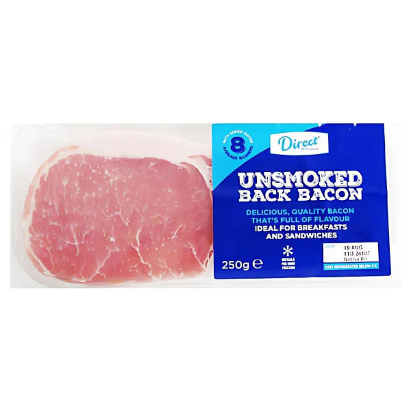 Unsmoked Back Bacon (250g)
