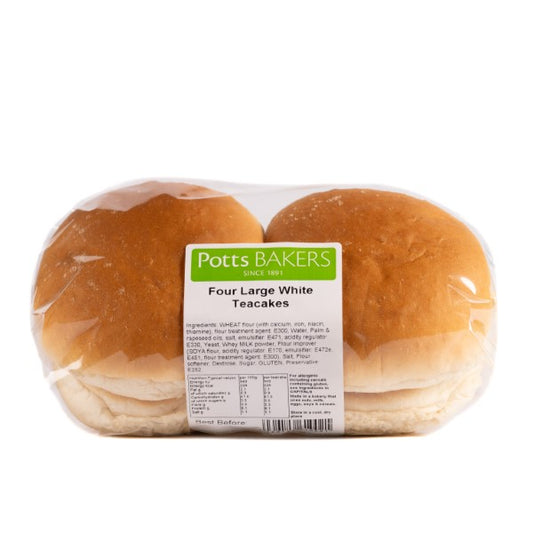 Fresh Large Breadcakes Potts (4pk)