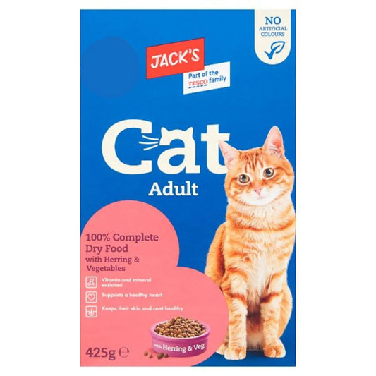 Jack's Cat Dry Food with Herring & Veg 425g