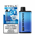 Blue HYCOLA Ultra vape device with packaging on a white background