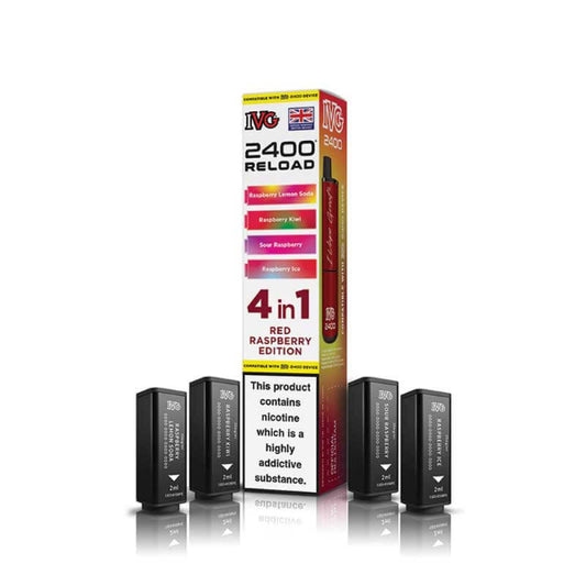IVG 2400 Reload - Red Raspberry 4pk