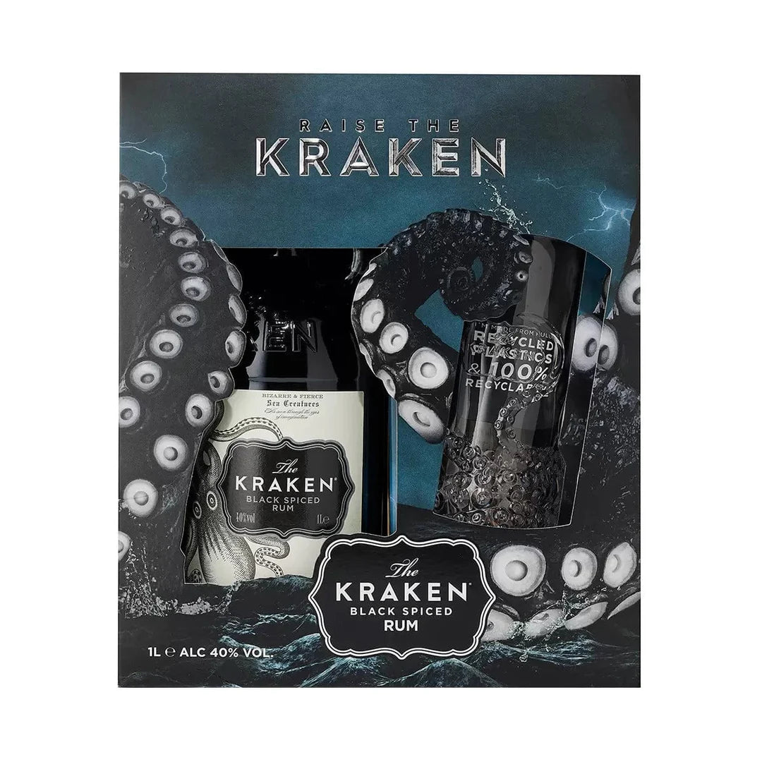 The Kraken Black Spiced Rum Gift (1L)