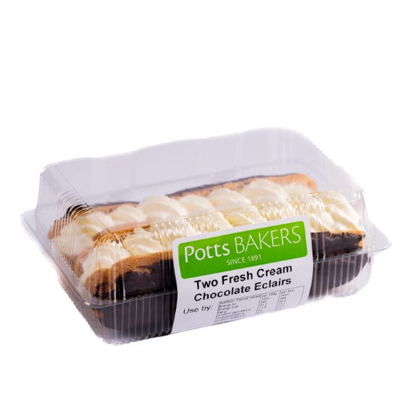 Fresh Chocolate Eclair 2pk (Potts)