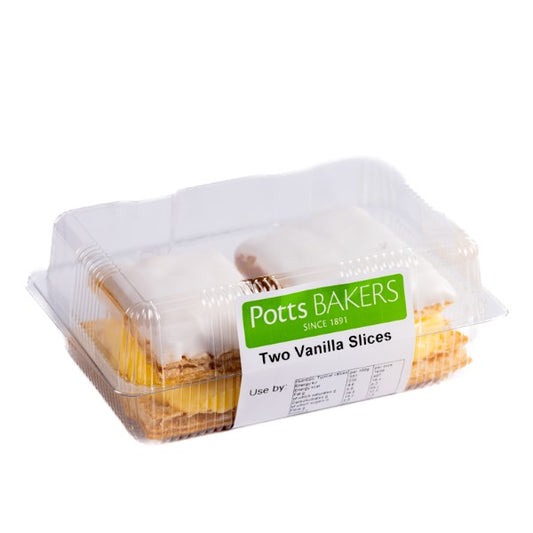 Fresh Vanilla Slice 2pk (Potts)