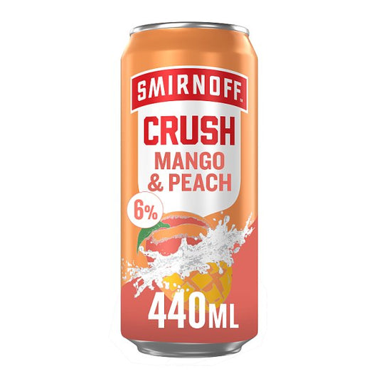 Smirnoff Crush Mango & Peach 6% (440ml)