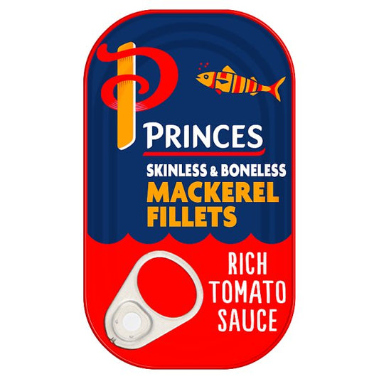 Princes Mackerel Fillets in a Rich Tomato Sauce (125g)