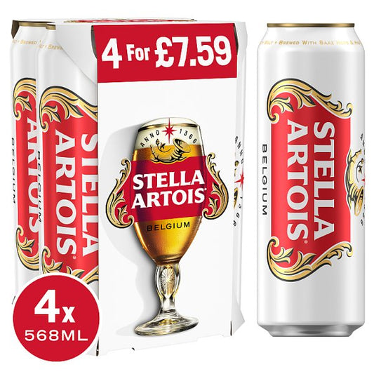 Stella Artois 4pk Pint Cans (568ml)