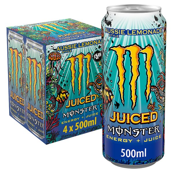 Monster Aussie Lemonade 4pk