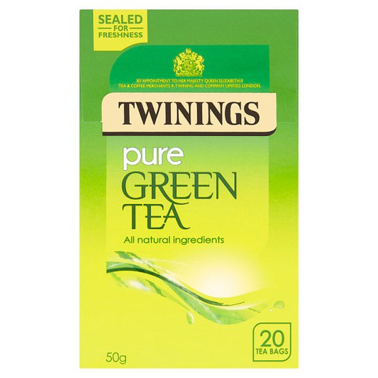 Twinings Pure Green Tea 20 Tea Bags (50g)