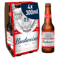 Budweiser 4pk Bottles (300ml)