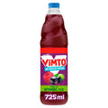 Vimto bottle with a red label on a white background