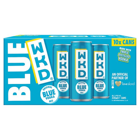 WKD Blue 10pk Cans (250ml)