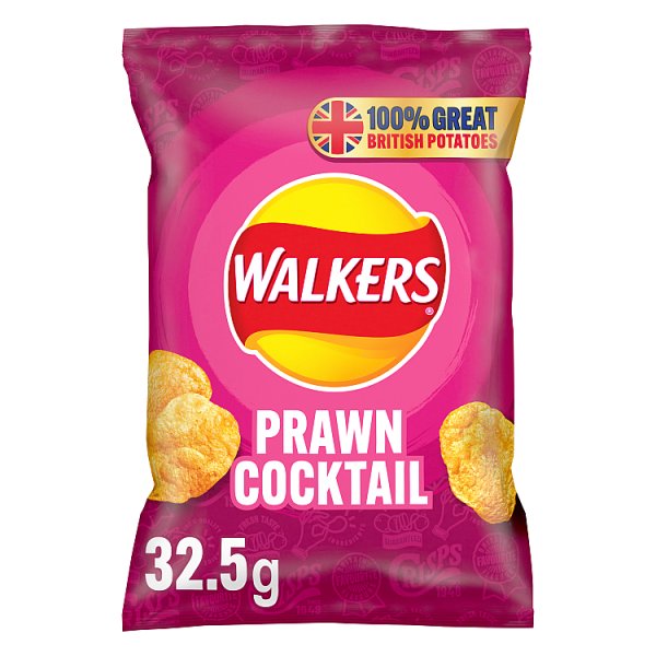 Walkers Prawn Cocktail Crisps (32.5g)