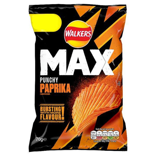 Walkers Max Punchy Paprika  (70g)