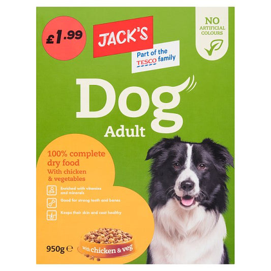 Jack's Dog Food with Chicken & Veg (950g)