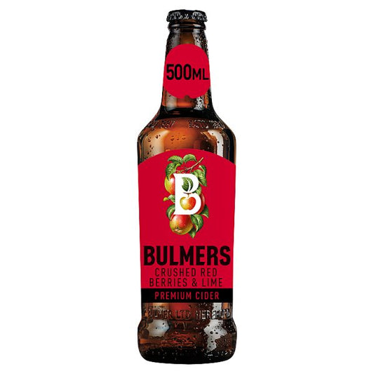 Bulmers Red Berries & Lime Cider Bottle (500ml)