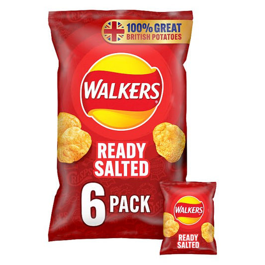 Walkers Ready Salted Multipack (6pk)