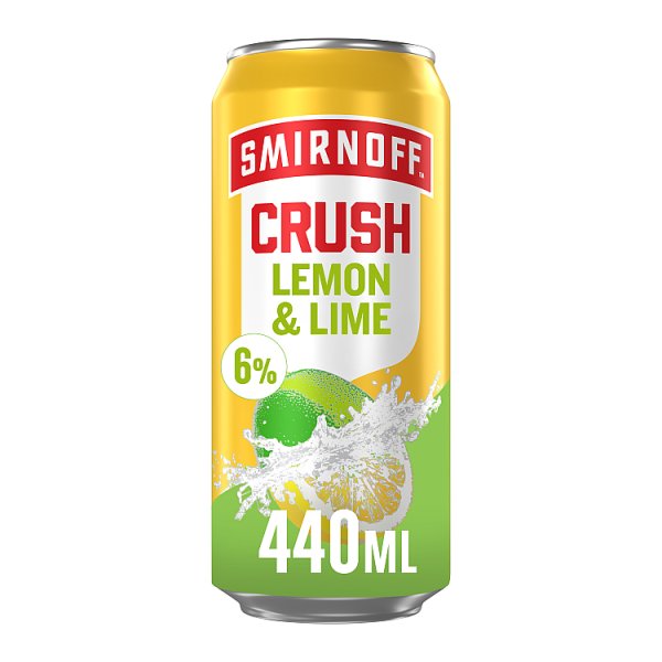 Smirnoff Crush Lemon & Lime 6% (440ml)