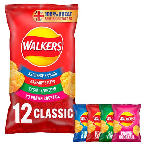 Walkers Classic Variety 12pk