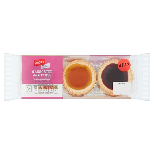 Jack's 6 Assorted Jam Tarts