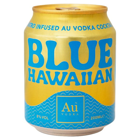 Au Vodka Blue Hawaiian Can (200ml)