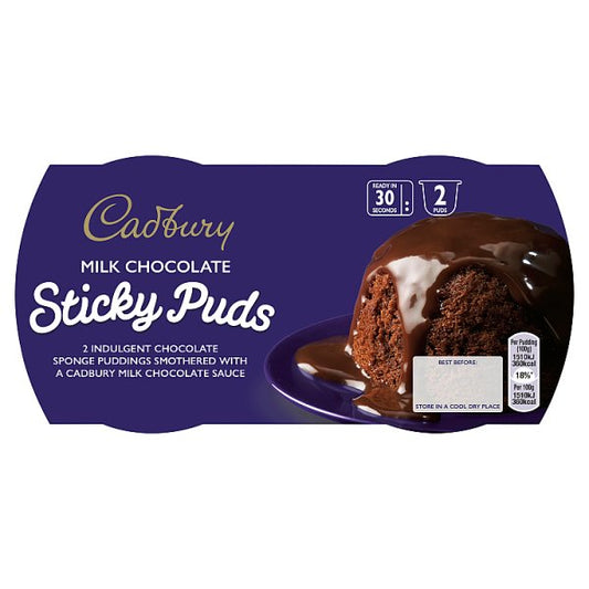 Cadbury Chocolate Sponge Pudding Desserts (2x95g)