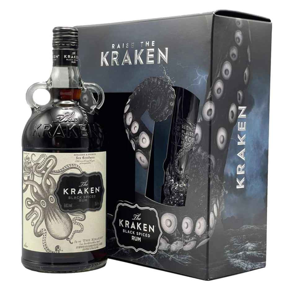 The Kraken Black Spiced Rum Gift (1L)