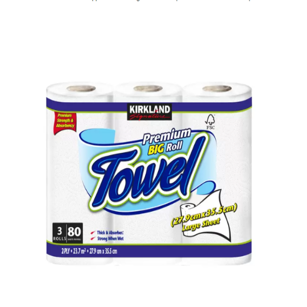 Kirkland Premium Kitchen Roll 3pk